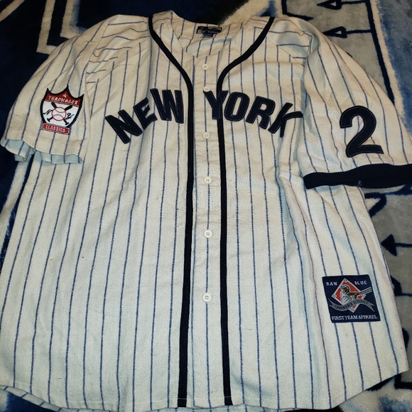 New York Yankees Derek Jeter Wool Throwback Jersey XXL - Picture 1 of 4